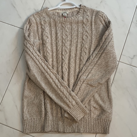 L.L.Bean 100% cotton cabled Sweater - Picture 1 of 6